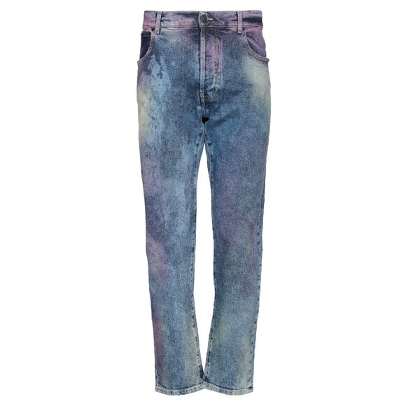 DANIELE ALESSANDRINI Men's Denim Jeans Pants Colorful Size 33 Straight Leg - Picture 1 of 10